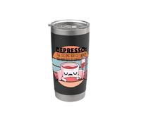 Caffè umorismo caffeina tossicodipendente caffè divertente Bicchiere termico in acciaio inox doppia parete
