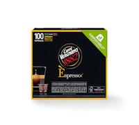 Caffè Vergnano 1882 - 100 Capsule Caffè Compostabili e Compatibili con Nespresso, Napoli - Pack da 100 capsule