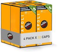 Caffè Vergnano 1882 - 128 Capsule - Caffè Compatibili Lavazza A Modo Mio Compostabili, Napoli (4 confezioni da 32 capsule)