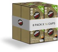 Caffè Vergnano 1882 - 128 Capsule - Caffè Compatibili Lavazza A Modo Mio Compostabili, Oro ( 8 confezioni da 16 capsule)