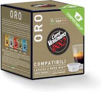 Caffè VERGNANO 1882, 256 Capsule COMPOSTABILI Compatibili Lavazza A Modo Mio, ORO - 8 confezioni da 16 -DD-
