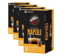 Caffè Vergnano 1882-30 Capsule Caffè Compostabili e Compatibili con Nespresso, Napoli - Pack da 30 Capsule (Confezione da 4)
