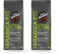 Caffè Vergnano 1882 Caffè in Grani 100% Arabica Bio 1 confezione da 2 Kg
