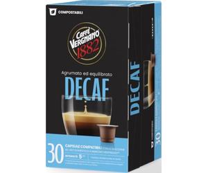 Caffè Vergnano 1882 - Capsule Compatibili Nespresso, Decaffeinato | 1 Confezione da 30 Capsule