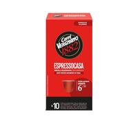Caffè Vergnano 1882, Espressocasa 100 Capsule in Alluminio Compatibili Nespresso®* - 10 Confezioni da 10 Capsule