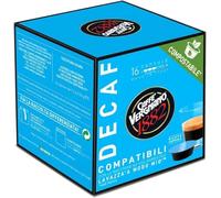 Caffè Vergnano 1882 Miscela DEK DECAFFEINATO, 128 Capsule Caffè Compostabili Compatibili Lavazza A Modo Mio -DD-