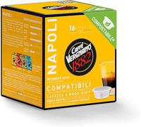 Caffè Vergnano 1882 miscela NAPOLI, 256 Capsule Caffè Compostabili Compatibili Lavazza A Modo Mio, intensità 10/10 -DD-