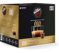Caffè VERGNANO 1882 Miscela ORO, 100 Capsule Compostabili Compatibili con Nespresso, 100% Arabica, 2 Confezioni da 50 -DD-