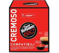 Caffè Vergnano Èspresso 1882 Miscela Cremoso - 256 Capsule Compatibili Macchine Lavazza A Modo Mio - 16 box da 16 capsule - Don Diego Caffè -