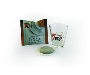 Caffè Verzi - 50 Cialde in Carta ESE 44 mm AROMA RICCO