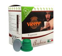 Caffè Vicerè Capsule Arabica 100% Compatibili con Nes, 100 Capsule Compostabili, Made in Italy