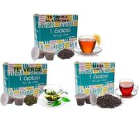 Caffè Vulcanus, 120 capsule di selezione di tè: nero, verde e nero al limone, Capsule compatibili con le macchine ad uso domestico Nespresso®*