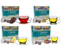 Caffè Vulcanus, 120 capsule di selezione di tisane: Relax, digestiva, zenzero&limone, frutti rossi; compatibile con Nespresso