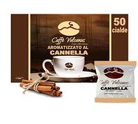 Caffè Vulcanus - 50 cialde compostabili ESE44 - Caffè aromatizzato (Cannella, Confezione da 50 cialde)