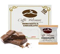 Caffè Vulcanus - 50 cialde compostabili ESE44 - Caffè aromatizzato (Cioccalata, Confezione da 50 cialde)