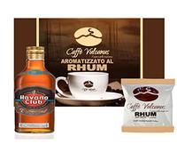 Caffè Vulcanus - 50 cialde di caffè aromatizzato al Rhum - Cialde compostabili ESE44