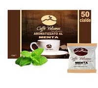 Caffè Vulcanus - 50 cialde di caffè aromatizzato alla menta - Cialde compostabili ESE44