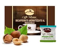 Caffè Vulcanus - 50 cialde ESE44 - Caffè decaffeinato aromatizzato alla nocciola