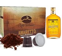 Caffè Vulcanus - Caffè aromatizzato - Capsule compatibili con le macchine Nespresso* (Amaretto, 30 Capsule)