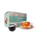 Caffè Vulcanus - Capsule compatibili con macchine Nescafe Dolce Gusto (100 capsule, Camomilla con melatonina)