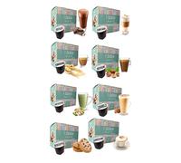 Caffè Vulcanus - kit assaggio 120 capsule ai gusti: Ginseng, Nocciolino, Cortado, Cioccolato, Cappuccino, Caramello, Pistacchio, Biscotto - Capsule compatibili con le macchine Nescafe* Dolce Gusto