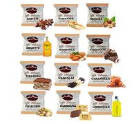 Caffè Vulcanus - Kit assaggio 120 cialde compostabili ESE44 di caffè aromatizzati - Degustazione di 12 gusti di caffè aromatizzato