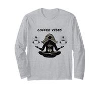 caffè & Yoga,Namaste,Cafe Lovers,Lounge Vibes,Regali di caffè Maglia a Manica