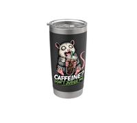 Caffeina Dont Judge Me Possum Caffè Caos Caffè Umorismo Bicchiere termico in acciaio inox doppia parete