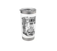 Caffeina Drip Human Brain Coffee Lover Mai Stato Più Sveglio Bicchiere termico in acciaio inox doppia parete