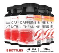 Caffeina e L-Teanina 150 mg - Integratore Brain Booster, Supporto