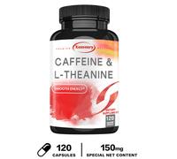 Caffeina e L-Teanina 150 mg - Integratore Brain Booster, Supporto
