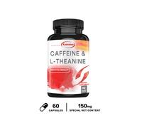 Caffeina e L-Teanina 150 mg - Integratore Brain Booster, Supporto
