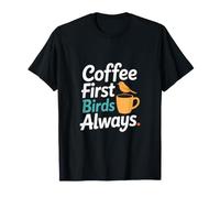 Caffeina mattutina di caffè Primi Uccelli Maglietta