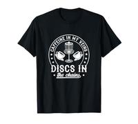 Caffeina nelle Mie vene Disco Golf Frisbee Coffee Lover Frolf Maglietta