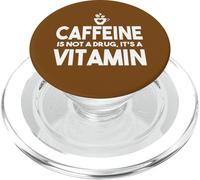 Caffeina non droga vitamina divertente amante del caffè umorismo PopSockets PopGrip per MagSafe