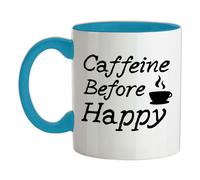 Caffeina Prima Di Happy - Tazza IN Ceramica - Caffè Tè Latte Bevanda Love Birra