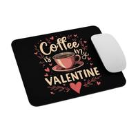 Caffeine Lover Valentines Day Coffee Is My Valentine Mouse Pad Antiscivolo Tappetino per Mouse Portatile Mousepad per Computer Pc Lavoro 25X30Cm