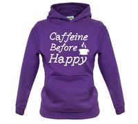 Caffeine Prima Happy - Bambini Felpa/Maglione - Caffè Tè Latte Bevanda Love Brew