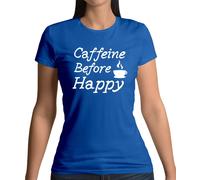 Caffeine Prima Happy - T-Shirt - Caffè Tè Latte Bevanda Love Brew Coppa