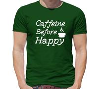 Caffeine Prima Happy - T-Shirt - Caffè Tè Latte Bevanda Love Brew Tazza