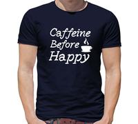 Caffeine Prima Happy - T-Shirt - Caffè Tè Latte Bevanda Love Brew Tazza