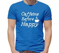 Caffeine Prima Happy - T-Shirt - Caffè Tè Latte Bevanda Love Brew Tazza