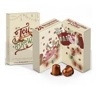 Cafféluxe Calendario dell'Avvento Nespresso Coffee - Capsule originali al gusto di caffè di Natale compatibile con Nespresso (24 capsule)