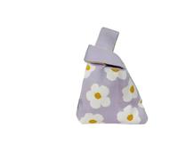 CaFfen Borsa Da Polso Con Nodo Da Donna Borsa a mano lavorata a maglia con fiori alla moda, borsa da polso donna, casual, tote for studenti, borse for la spesa fatte a(Purple)