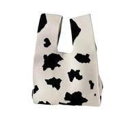 CaFfen Borsa Da Polso Con Nodo Da Donna Borsa da polso donna, borsa casual in maglia, colorata, for la spesa riutilizzabile for studenti(01)