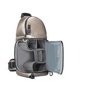 CAFFEN Borsa Reflex Borsa a tracolla for fotocamera a Zaino impermeabile for DSLR/SLR Custodia for Borse for fotografia(Light Grey)