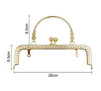 CaFfen Chiusura per Borsa Clic Clac Borsa con Chiusura a Bacio Cornice for Borsa a a a Fibbia for(Gold)