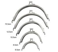 CaFfen Chiusura per Borsa Clic Clac Telaio for Borsa in Metallo Chiusura A Bacio Hardware, Fai da Te Accessorio for con Maniglia(8.5cm)