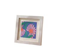 CaFfen Cornici Foto Semplice e squisita Cornice Quadrata in Legno massello con Supporto for 5 6 7 8 10 Pollici, Perfetta for Decorare la Tua casa Cornice Foto(White,7 inch)