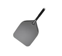 CaFfen Pala Per Pizza 12 13 14 Pala for pizza con manico lungo, super liscia, leggera, for girare la, accessori for forno da esterno, pala for antiaderente(Black 14inch 64cm)